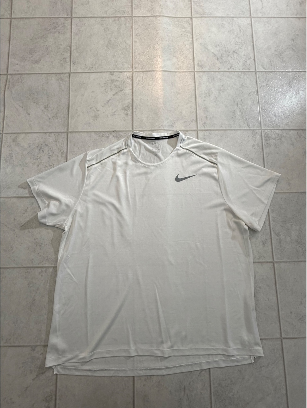 Nike Running white short sleeve shirt